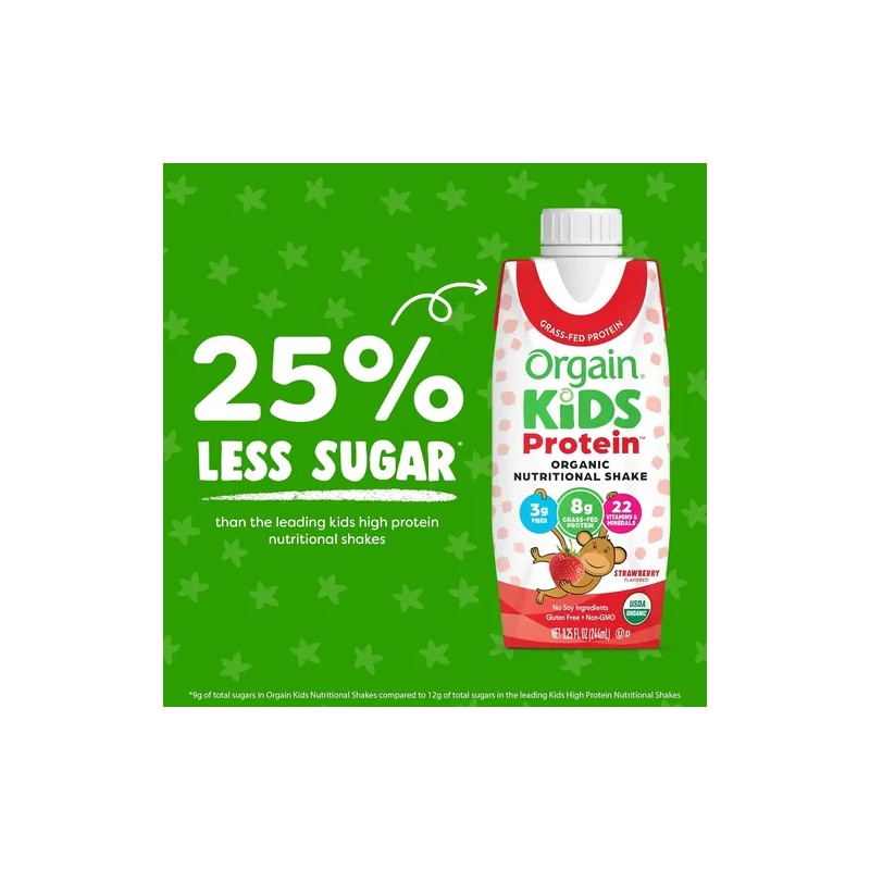 Orgain Kids Protein Strawberry 244ml