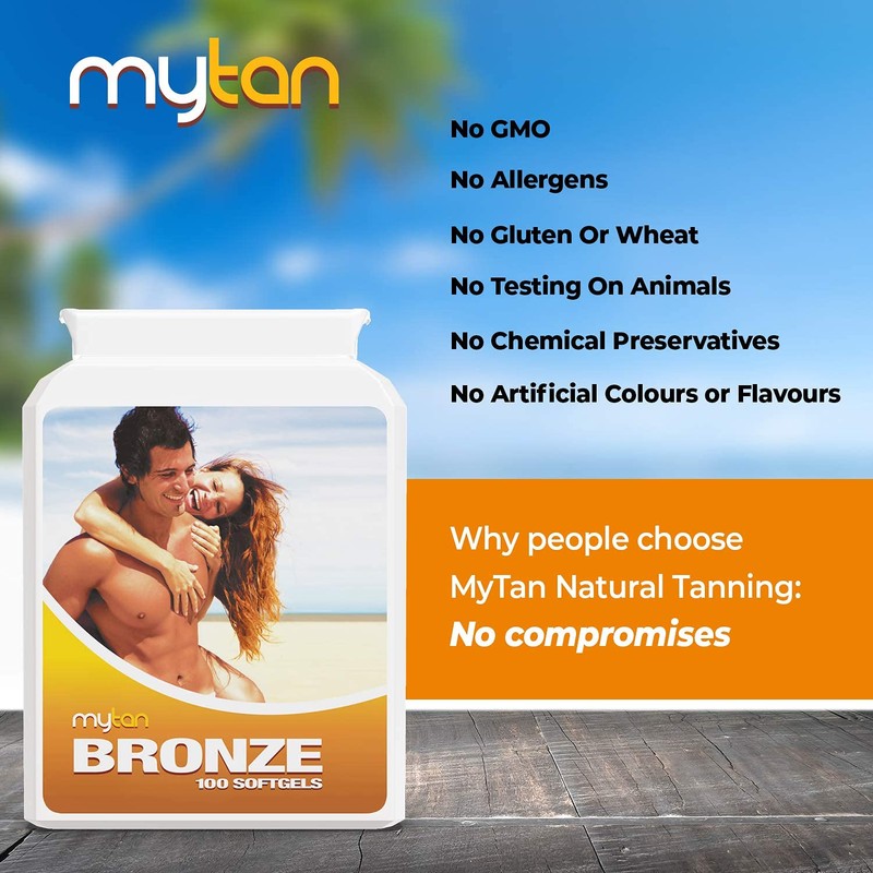 MyTan Bronze Tanning Pills Twin Pack | Sun Tan Supplement