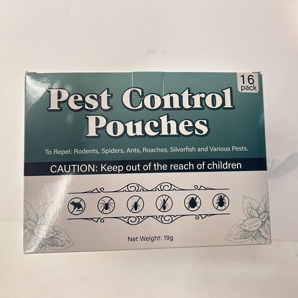16 Pack Mouse Repellent Pouches Peppermint Oil Mice Deterrent for