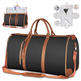 Travluxe Folding Travel Bag, Foldable Travel Bag, Foldy Bag, Waterproof Garment Bag for Travel, Carry on Garment Duffle Bag, Travel Bag Women, Convertible Hand Luggage, bronze