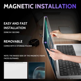 Peslv Magnetic Anti Blue Light Screen Protector for MacBook Air 15 Inch (2023-2024, M2, M3), Removable Glare Filter for 15.3" Mac Laptop Computer