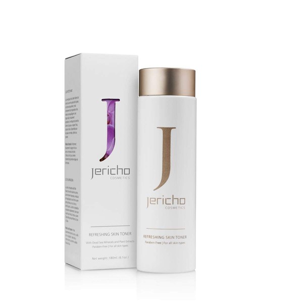Refreshing Skin Toner for All Skin Types by Jericho that blends Dead Sea Minerals with Aloe Vera plant extract