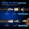 Ufixed 3/8” Pressure Washer Hose 25FT 4000psi,Rubber Hose,Quick Connect,360° Swivel,Kink-resistant,Heavy
