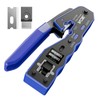 VCE RJ45 Crimper Pass Through, Ethernet Crimping Tool for Cat6