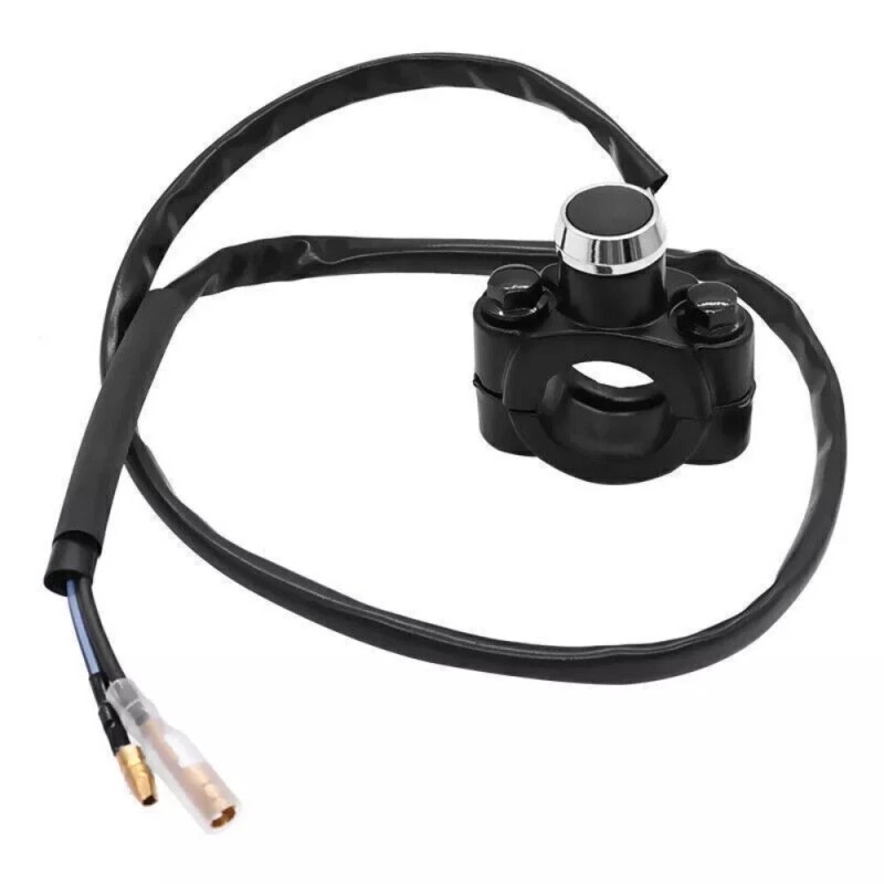 Feiteplus 7/8" 22mm Motorcycle Horn Switch Momentary Button Electric Power