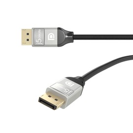j5create 4K DisplayPort Cable- (6ft) 4K @ 60 Hz & 3D | 21.6 Gbps Display Cable | High Bit Rate 2 HBR2 | Backward Compatible with DisplayPort v1.1/v1.0