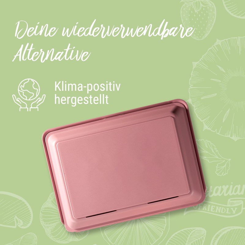 elastoREuse - Reusable food box 0.8 l 2-part - sustainable