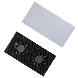 IPOTCH GPU Backplate Radiator Heatsink Memory Cooling Fan RTX30903080 Adjustable Speed 3070 Thickness is 15mm