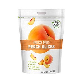 Big Green Organic Food- Freeze-Dried Peach, Healthy Snacks, Natural Flavor (6)