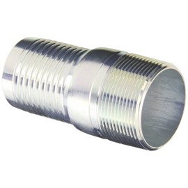 Dixon Valve STC30 Plated Steel Shank/Water Fitting, King Combination Nipple, 2-1/2" NPT Male x 2-1/2" Hose ID Barbed
