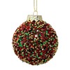 Sequins Beads Christmas Baubles Tree Ornaments - Red Gold Green