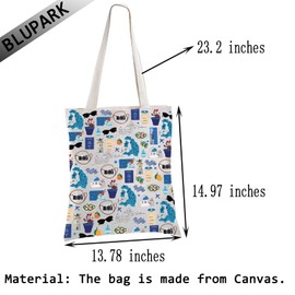 LEVLO BLUPARK Greece Tote Bag Santorini Travel Gift Greek Vacation Shopping Bag Wanderlust Gift (Santorini)