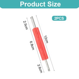 OUDQFCJ Valve Extractor, 2-Sided Valve Extractor Insert Core Tool, Tyre Valve Remover, Valve Repair, Car Key Tyre Repair Tool 2 Pieces