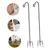 BESPORTBLE 2Pcs Garden Shepherd Hooks Multi Function Lantern Hangers Durable