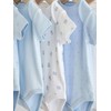NEXT Kurzärmelige Baby-Bodys mit Bärendesign, 5er-Pack Blau 1 Monat