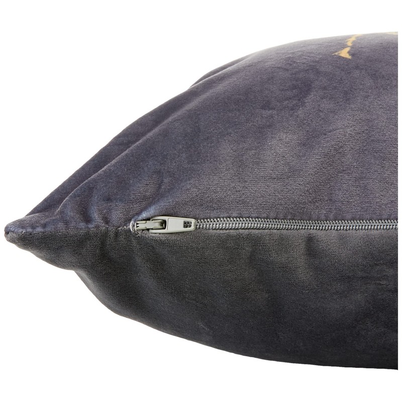 Evans Lichfield Gold Bee Cushion Cover, Polyester, Grey,43 x 43cm