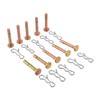10 Sets Shear Pin and Cotter Pin for MTD 738-04124A