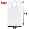 Gmark Poly Apron Individual Wrapped, Disposable PE Waterproof, Food, Cooking