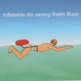 Koowaa Swimming Buoy with Adjustable Waist Belt - Lightweight and Visible Float for Safe Training and Racing