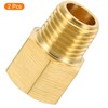 TA-VIGOR 2Pcs Reducer Adapter, 1/4 NPT x 1/4 NPT Brass
