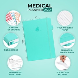 Clever Fox Medical Planner Daily – Health Diary Notebook, Wellness Journal & ...