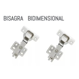 SIQUAR Par De Bisagra Bidimensional De 35mm Recta Con Tornillos De Instalación Siquar
