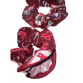 SHOPGALNY Philadelphia Phillies Cot HAIR ZIPPER SCRUNCHIE Set 2 FUN GIFT IDEA, CAMP, GYM