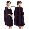 Chiffon Shawl Bridal Wedding Wrap Long Evening Scarves Scarf Grape