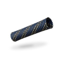 VIABLUE Sleeves, braid tube, blue/blue, size big for cable diameter from 13 to 26 mm, sold by the metre, fabric hose/cable conduit, per m