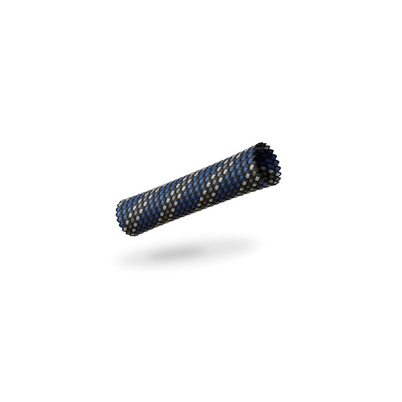 VIABLUE Sleeves, braid tube, blue/blue, size big for cable diameter
