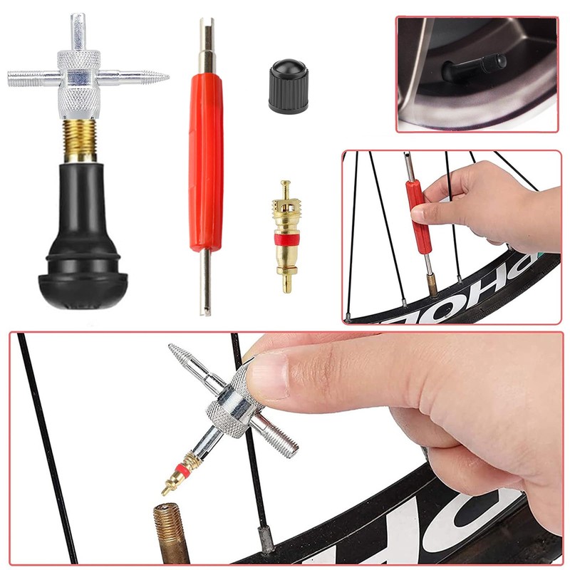 Z-oneMart Valve Stem Puller Installer Tool, 10pcs TR412,10pcs TR413,10Pcs TR414