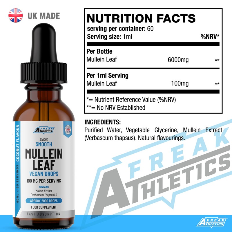 Mullein Leaf Extract for Lungs - Mullein Leaf Liquid Drops