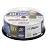 Victor AR80FPX20SJ1 CD-R for Music, 80 Minutes, 20 Pieces, Color