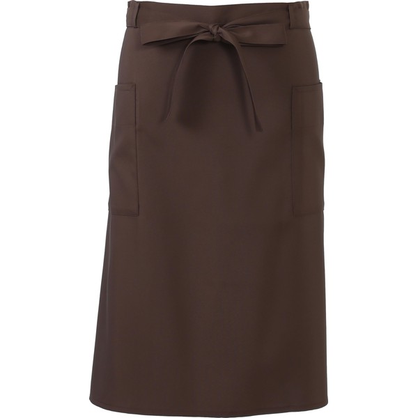 Seven Uniform GT7009 Under Waist Apron, Middle Apron, Brown, One
