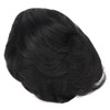 Men's Short Black Wig High Temperature Silk Layered Realistic Breathable