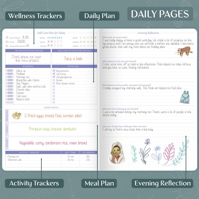 Legend Self-Care Journal – Guided Daily Reflection Journal to Support