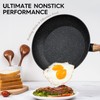 MICHELANGELO Nonstick Frying Pan with Lid, 8 Inch Frying Pans