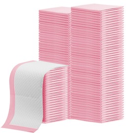 Cptoion 100 Pack Disposable Changing Pads,17 X 13 In Baby Disposable Underpads,Ultra Absorbent Disposable Bed Pads,Waterproof Diaper Changing Pad,LeakProof Breathable Underpads Bed Table Protector Mat