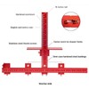 Cabinet Hardware Jig Punch Locator with Extended Ruler, Aluminum Alloy