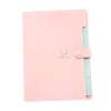 Operitacx Folder Snap Closure Plastic A4 File Folder 5 Expandable