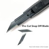Umaki Black Carbon Steel Snap off Blades Retractable Utility Knife