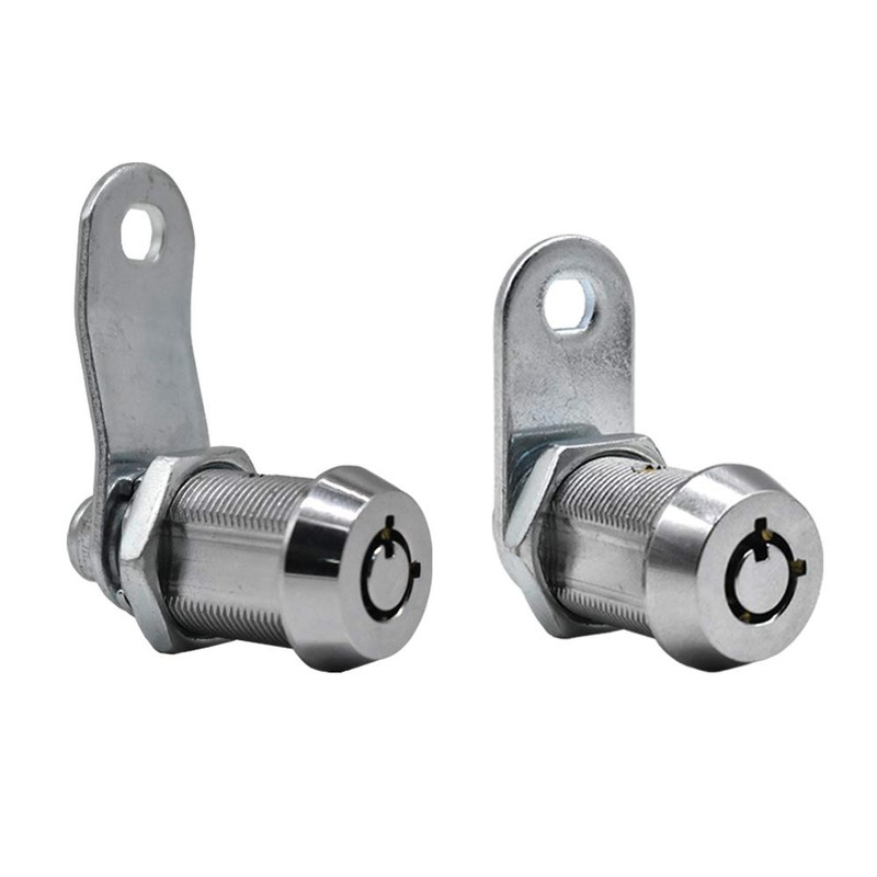 2Pcs Tubular Cam Lock 1 inch Cabinet Lock Keyed Alike