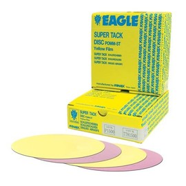 Eagle Yellow-Film Super-Tack Sanding Discs, No Hole, Grit 1000, 778-1000, 50 discs, Hook and Loop