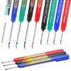 HJZHII 12 Pcs Long Head Deep Hole Marker Pens, 45/30/20