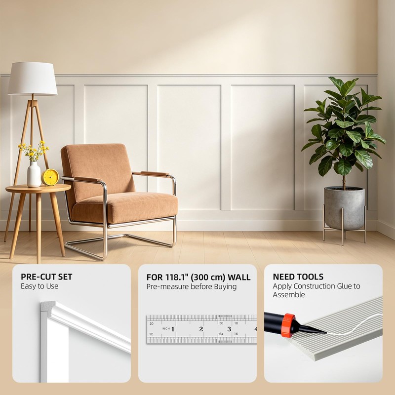 WADILE Premade Board and Batten Wall Panel Kit