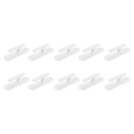 uxcell 10Pcs Blind Cord Holder, Self-Adhesive Window Cord Wrap Cleats, Safety Blind Pull Cord Hooks for Window Blinds Curtains Sun Shades Ropes, White