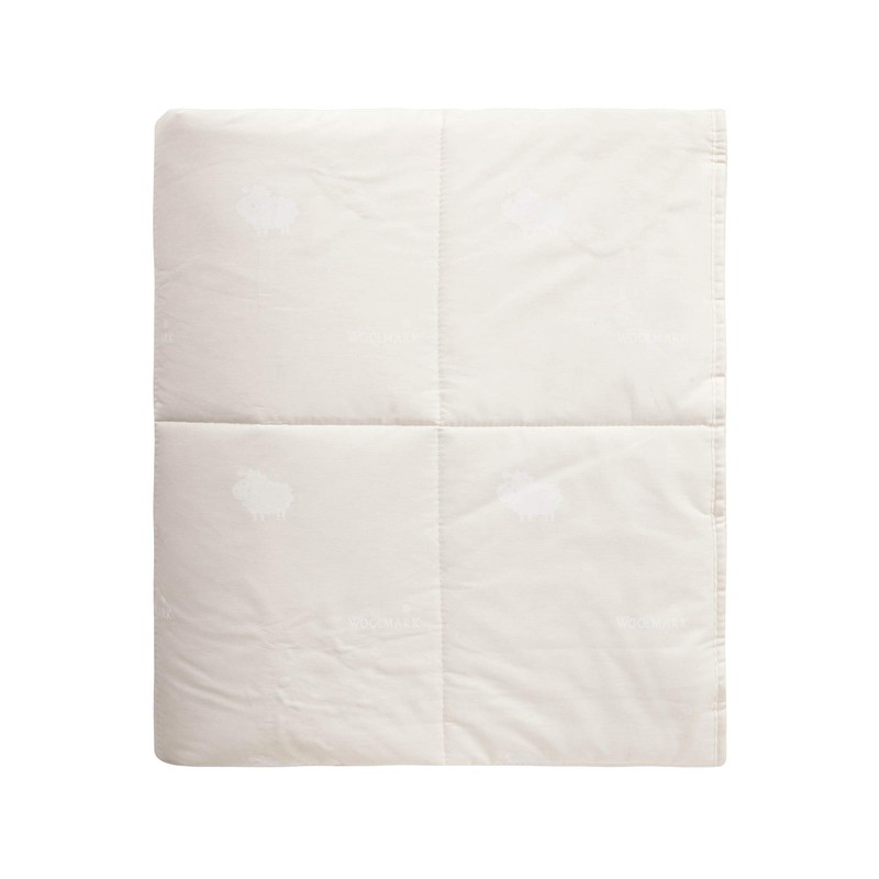 100% Wool-Filled Down Alternative Comforter, Hypoallergenic, Made from Sheep Wool,