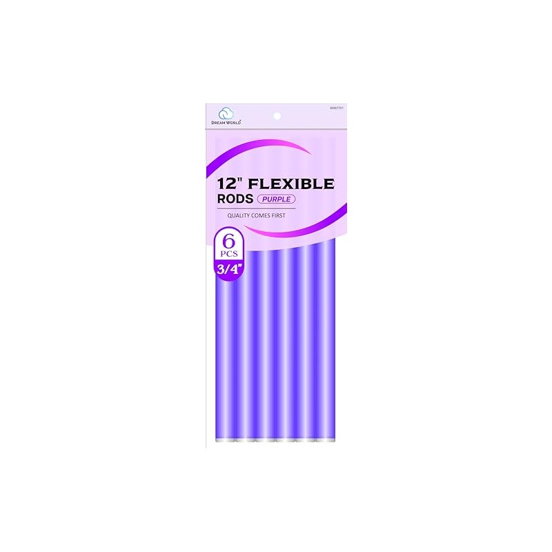 Dream World 12" Flexible Rods Purple 6 Pcs 3/4" Pack