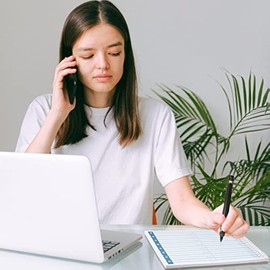 Phone Message Log Book Voice Mail 8.25 x 7.5 Inches Telephone Message Pads 8 Per Page, 800 Messages Book for Office (4 Pads)