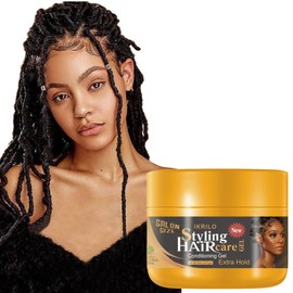Joyeee Locken Styling Gel, Braid Twist Gel Edge Kontrolle Gel für lockiges und krauses Haar, Starker Halt & Ohne Rückstände, Tames Frizz & Edges, ideal zum Flechten, Zwirnen, glatte Kanten, 227g